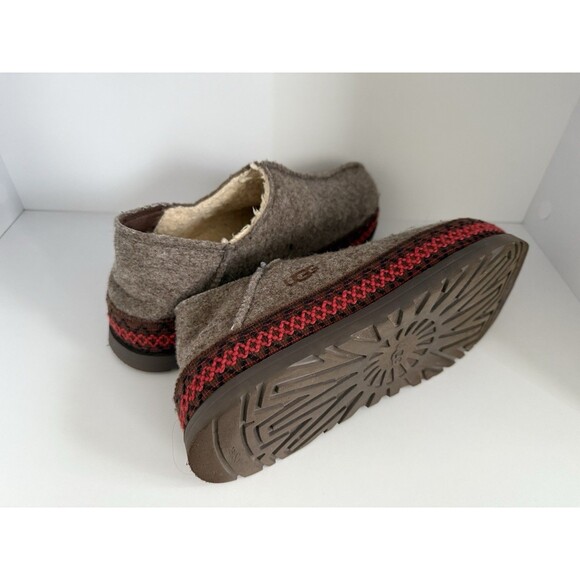 New UGG Tasman Refelt Slippers Gray Wool Slip-On Shoes Unisex - No Box - Picture 2 of 12